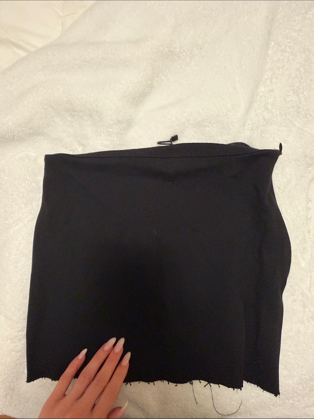 Princess Polly Black Strapless Tube Crop Top